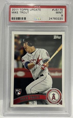 2011 Topps Update MIKE TROUT US175 RC PSA 9 Looks Better EBay