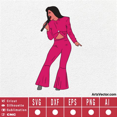 Selena Outline Svg