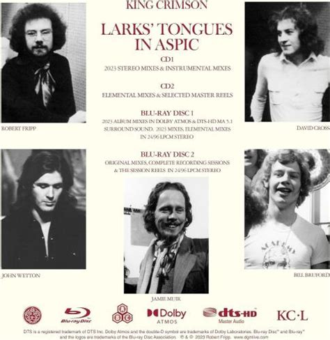 King Crimson Larks Tongues In Aspic The Complete Recording Sessions