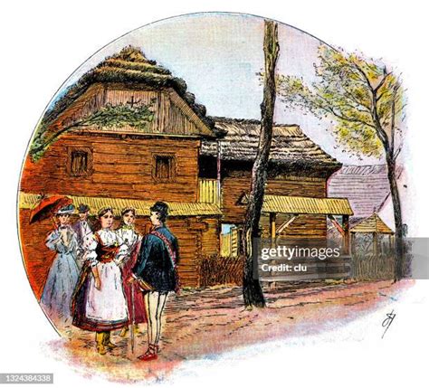 Old Farm Couple Drawing High Res Illustrations - Getty Images