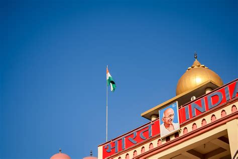 Wagah Border Amritsar Punjab India 02 February 2023 Flag Ceremony