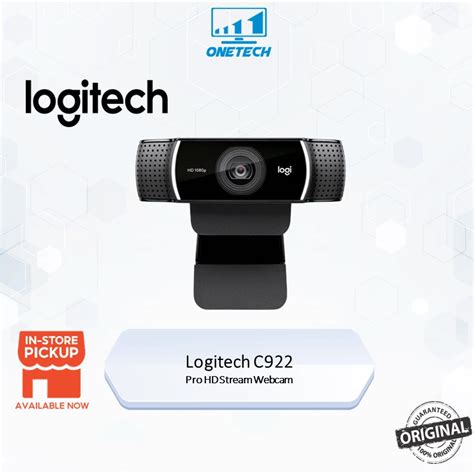 Logitech C922 Pro Hd Stream Webcam 1080p Streaming Auto Light Correction Dual Mic Steteo