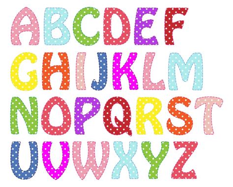 Printable Polka Dot Alphabet Letters Printable Jd