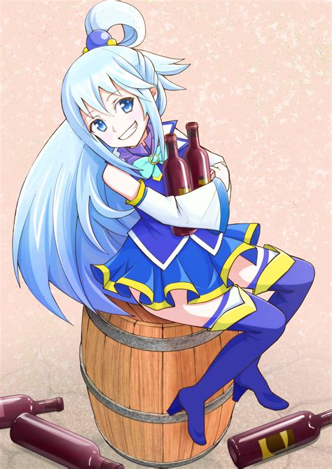 The Big Imageboard Tbib Aqua Konosuba Aqua Eyes Aqua Hair Boots