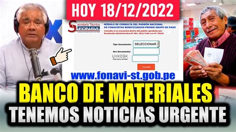 Lo Ltimo Fonavi Devoluci N Banco De Materiales Tenemos Noticias