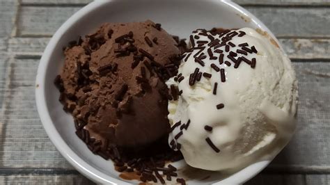 Helado De Vainilla Y Chocolate Youtube