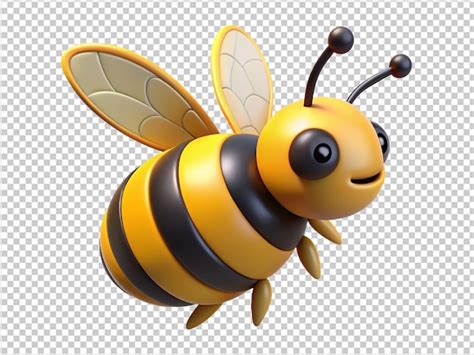 Premium Psd Flying Bee