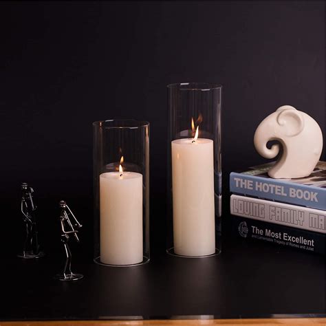 Glass Chimney Hurricane Candle Shade - Crafted Charm