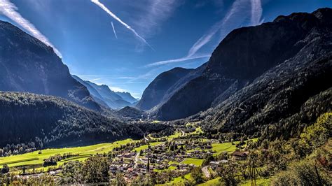 Nature Photography Landscape Mountains Forest Valley Village