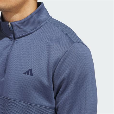 Adidas Ultimate365 Textured Quarter Zip Top Preloved Ink Iu4695