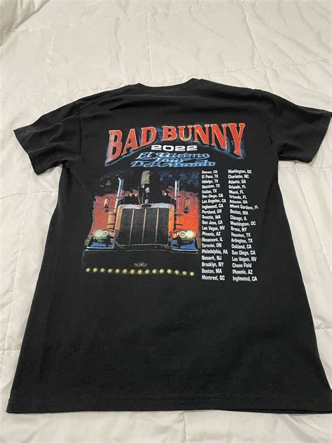 Bad Bunny El Ultimo Tour Del Mundo T Shirt Size Gem