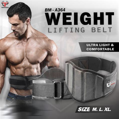 Jual Bodymaster Weightlifting Bel Belt BM A364 Sabuk Gym Fitness