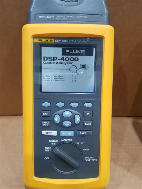 Fluke Dsp Cable Analyzer And Dsp Sr Smart Remote W Dsp Lia