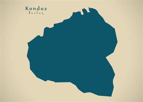 Kunduz Province Map Poster By Ingo Menhard Displate