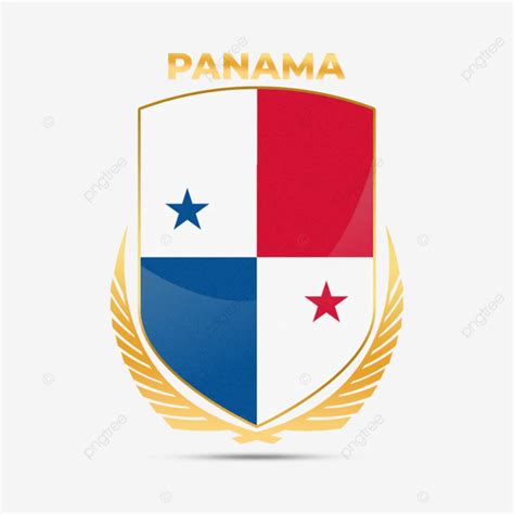 Realistic Golden Wreath Flag Of Panama Panama Flag Flag Of Panama