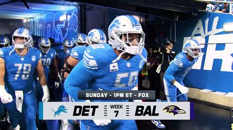 Lions vs. Ravens Preview Week 7 | NFL Network