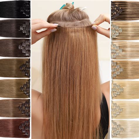 Benehair 100 Real Remy Human Hair Extensions Clip In 7 Pieces Full