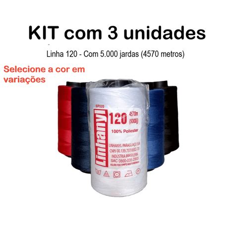 Kit Linha Para Costura Reta Jardas Linhanyl Shopee Brasil