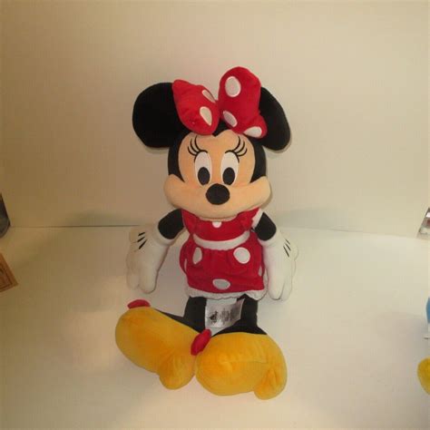 Disney Store Minnie Mouse Red Dress Mini Bean Bag Plush New With