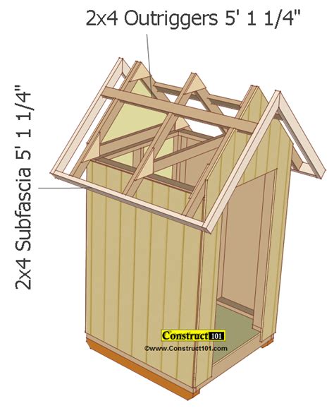 Small Garden Shed Plans 4 X4 Gable Shed Construct101 Artofit