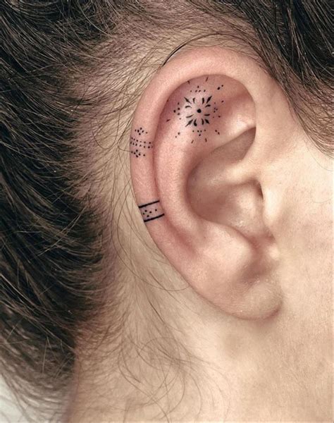 Ear Tattoos 31 Gorgeous Creative And Mostly Tiny Tats Artofit