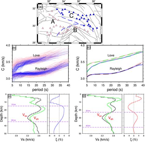 Extraction And Inversion Of Average Rayleigh And Love Wave Dispersion