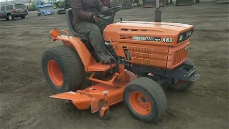 7532 1985 Kubota B7200 Fwa Garden Tractor Youtube