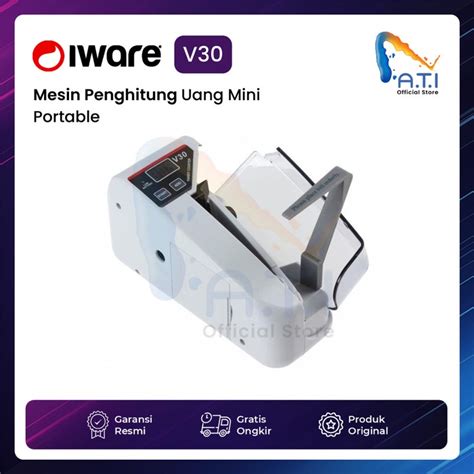 Jual Mesin Hitung Iware Money Counter V30 Mesin Penghitung Uang Mini Portabel Shopee Indonesia