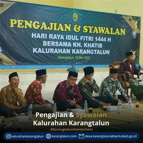 Pengajian Dan Syawalan Hari Raya Idul Fitri H Website Kalurahan