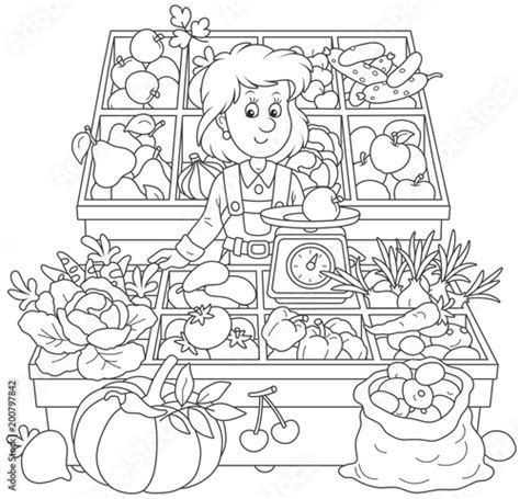 Farmers Market Clip Art Black And White