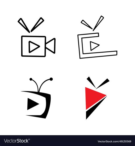 Tv live icon logo Royalty Free Vector Image - VectorStock