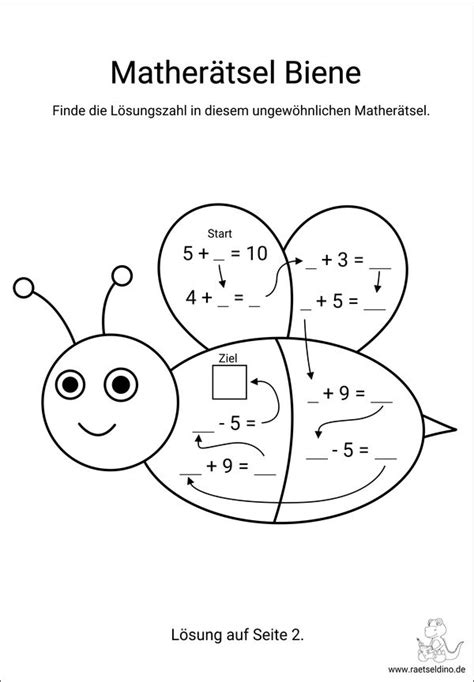 Biene Matheraetsel Ab Jahre