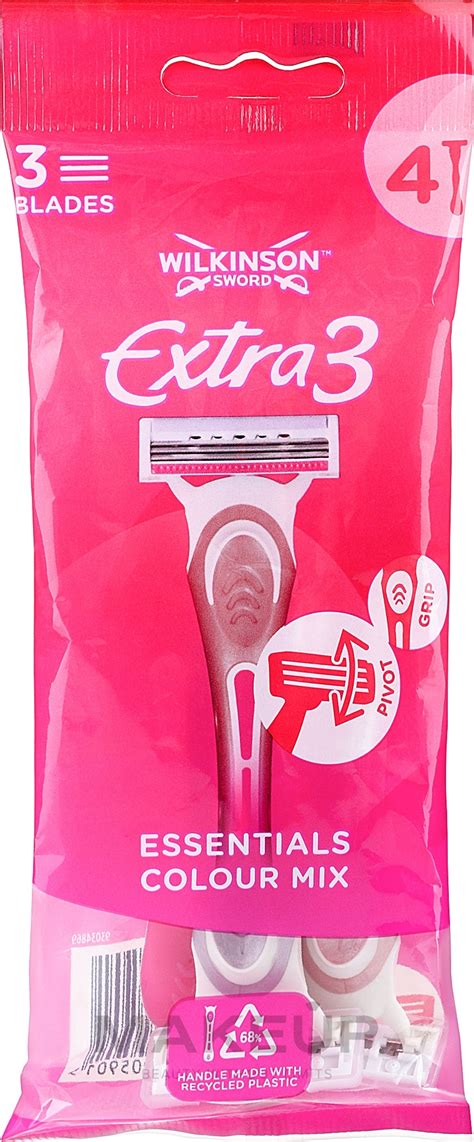 Wilkinson Sword Extra 3 Beauty Essentials Colour Mix Disposable