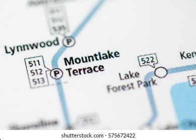 Mountlake Terrace Station Seattle Metro Map Stock Photo (Edit Now) 575672422