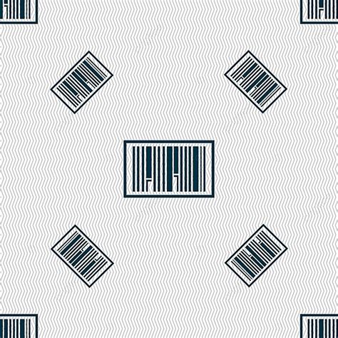 Vector Geometric Texture Seamless Pattern Of Barcode Icon Symbol Vector, Upc, Icon, Art PNG and ...