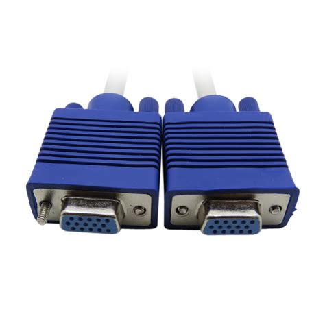 Vga 15 Pin Pc Svga Vga Male To Dual Female Vga Monitor Y Adapter Splitter Cable Connector