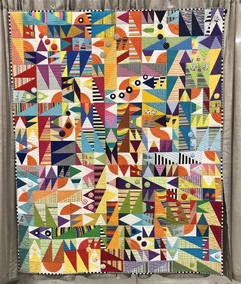 52 Modern Quilts From Quiltcon 2024 Leila Gardunia Quilt Patterns In 2024 Abstract Quilt