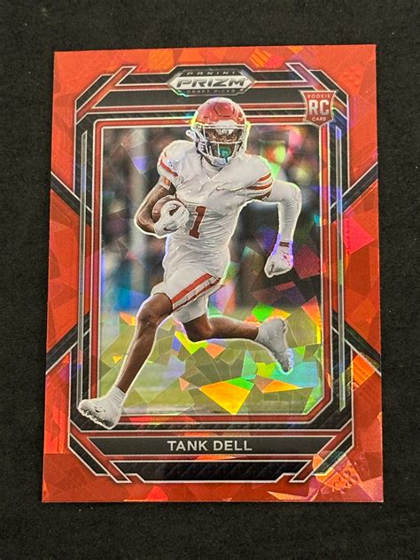 At Auction Panini Prizm Draft Picks Red Cracked Prizm Tank Dell Rc