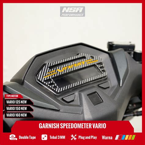 Jual NSA COVER SPEEDOMETER VARIO 125 150 160 GARNISH SPEEDOMETER VARIO