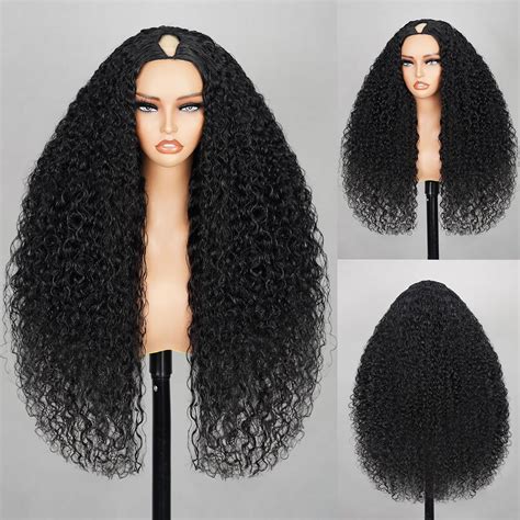 Megalook V Part Wig Human Hair 12a Deep Curly Wig Human