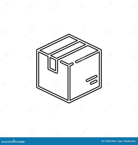 Icono Del Vector De La Caja De Env O Ilustraci N Del Vector