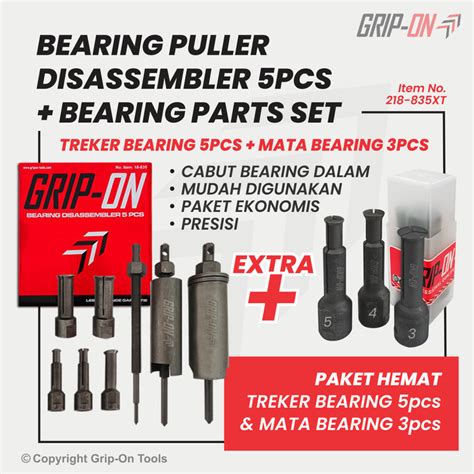 Jual Treker Lepas Bearing Pcs Extra Mata Bearing Puller Dalam Grip