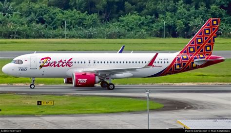 Aircraft Photo Of Pk Bdf Airbus A N Batik Air Airhistory