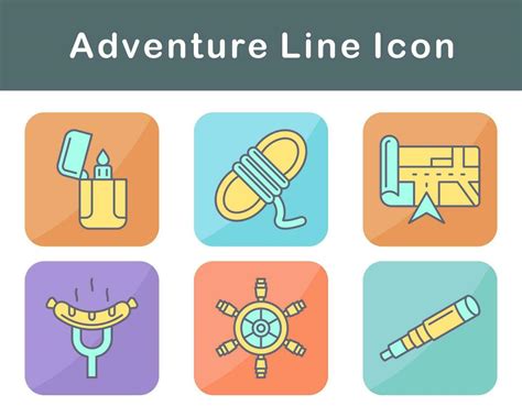 Adventure Vector Icon Set 20650574 Vector Art At Vecteezy