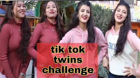 Tik Tok Prisma Princy Vs Deepa Damanta Nepali Twins Girls Tik Tok Challenge Youtube