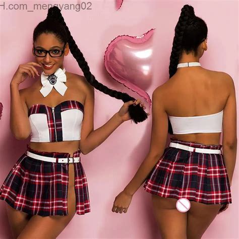 Sexy Set Jsy Sexy Lingerie School Girl Uniforme Cosplay Sous V Tements