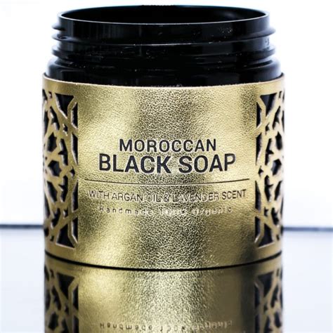 Moroccan Black Soap With Argan Oil And Lavender Essential Oil