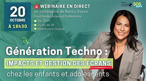 Webinaire Génération Techno Impacts Et Gestion Des écrans