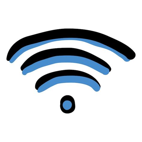 Premium Vector Wifi Hand Drawn Doodle Icon