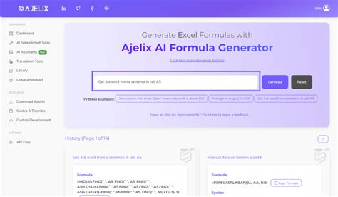 Free Excel Formula Generator AI Formula For Spreadsheets